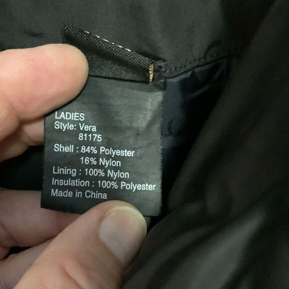 Obermeyer Vintage Retro Black Ski Snowboard Winter Parka Coat Size 16 - Picture 5 of 15